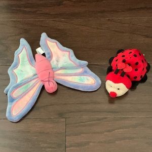 Ty Beanie Babies Flitter & Ladybug beanie babies